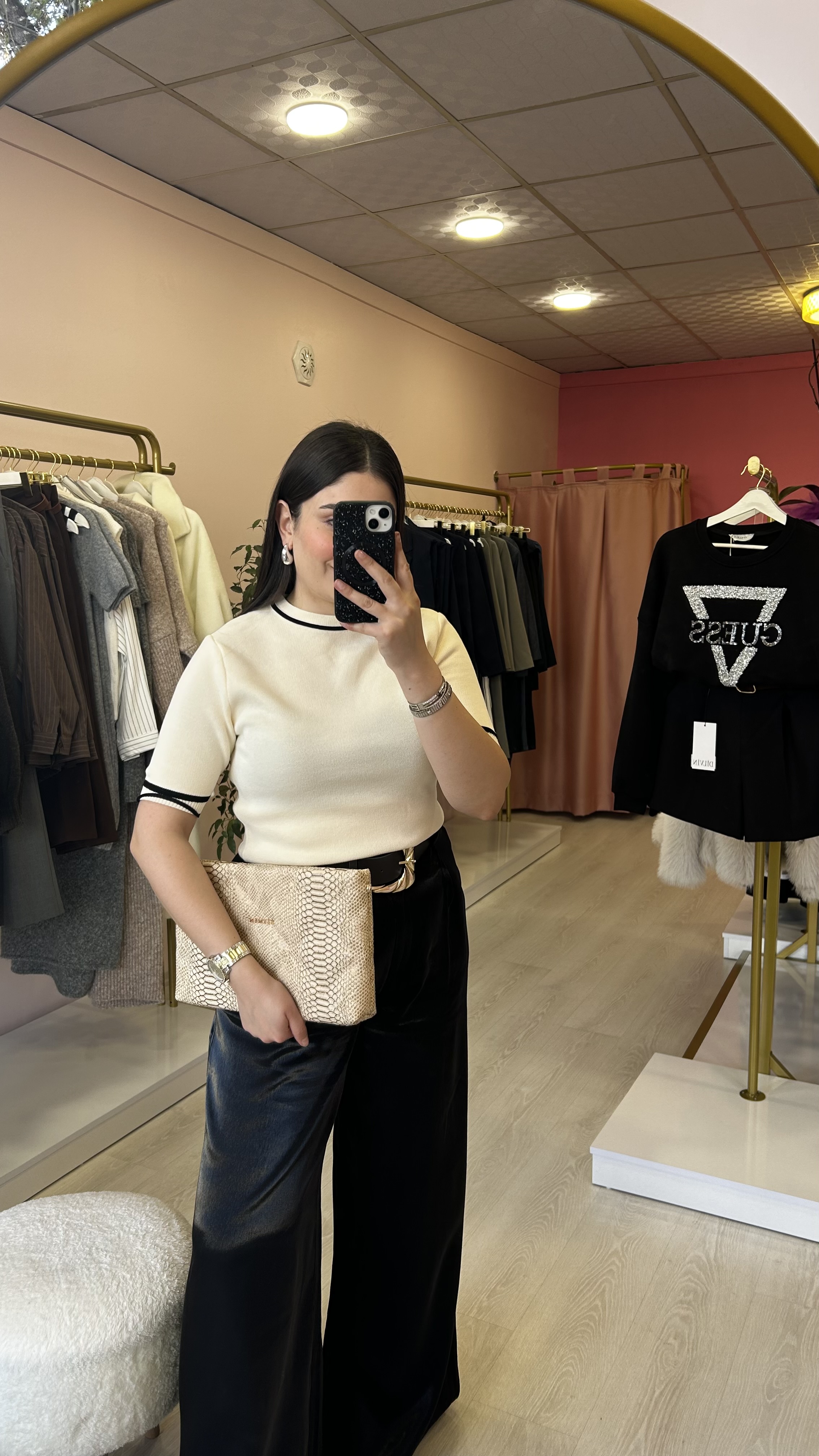 Kolları Şeritli Triko